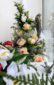 bouquet de fleurs rose